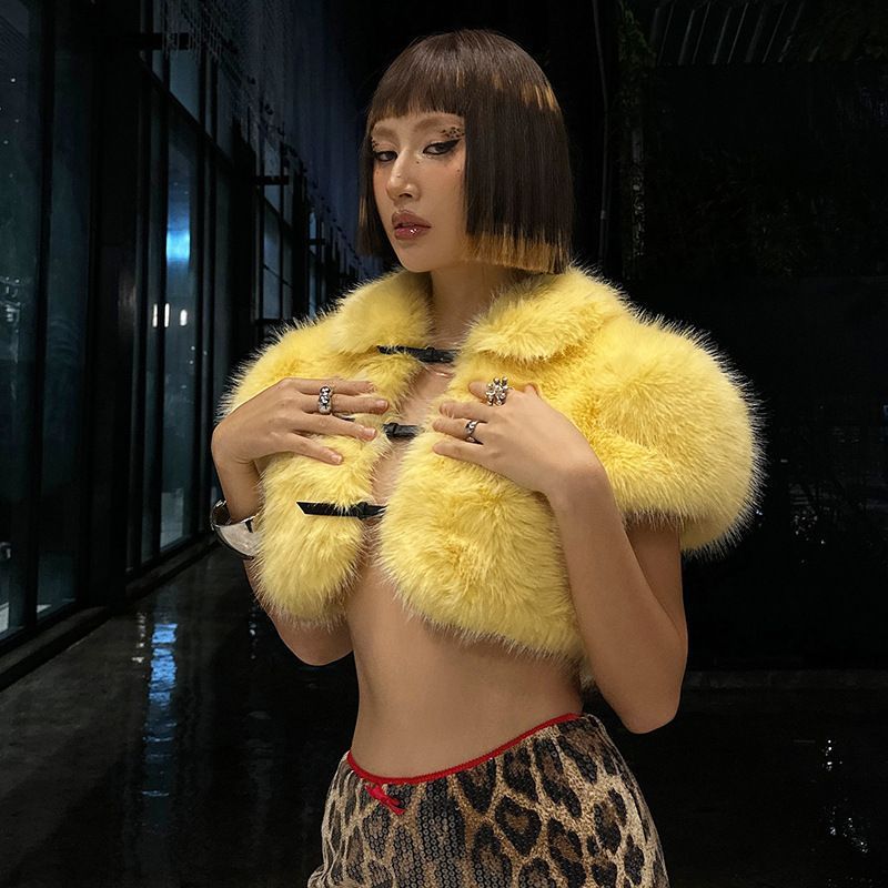 2025 Fur Short Coat Women Crop - огляд і ціна Street Fashion Men 2025